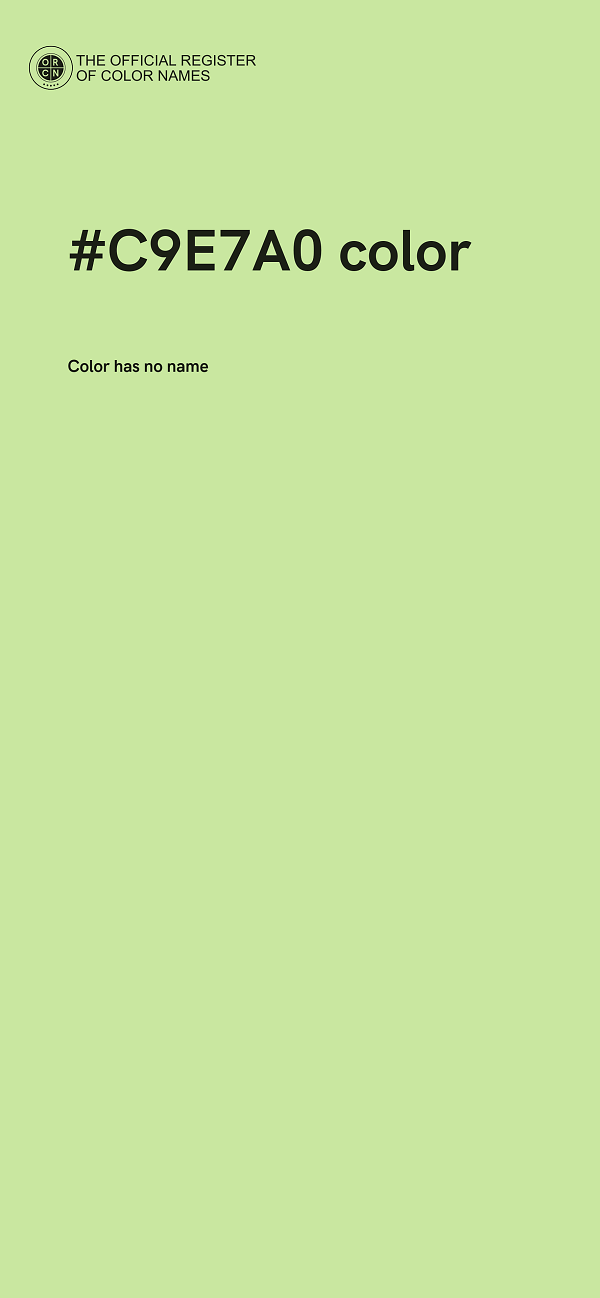 #C9E7A0 color image