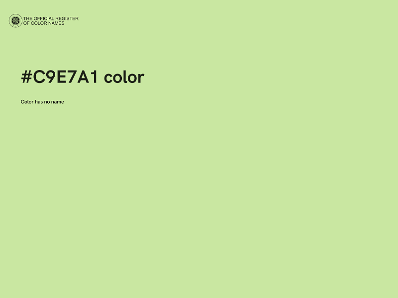 #C9E7A1 color image