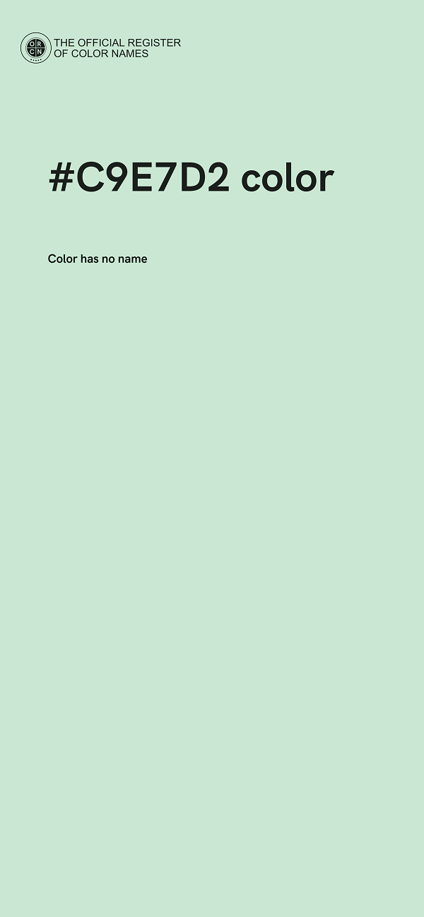 #C9E7D2 color image
