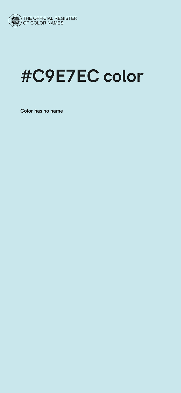 #C9E7EC color image