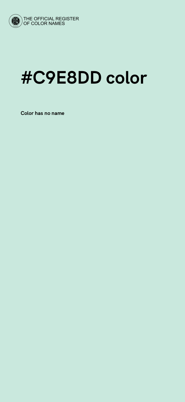 #C9E8DD color image