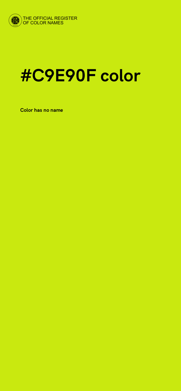 #C9E90F color image