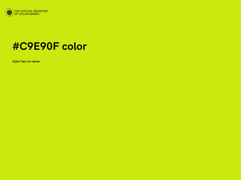 #C9E90F color image