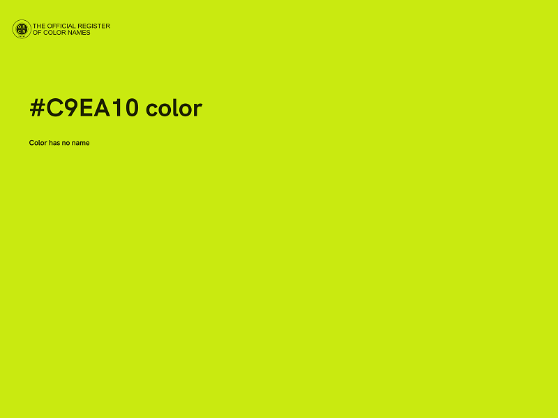 #C9EA10 color image