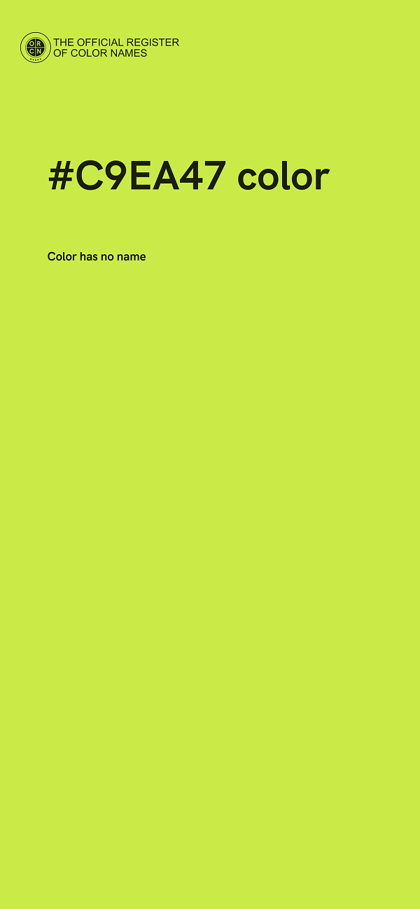 #C9EA47 color image