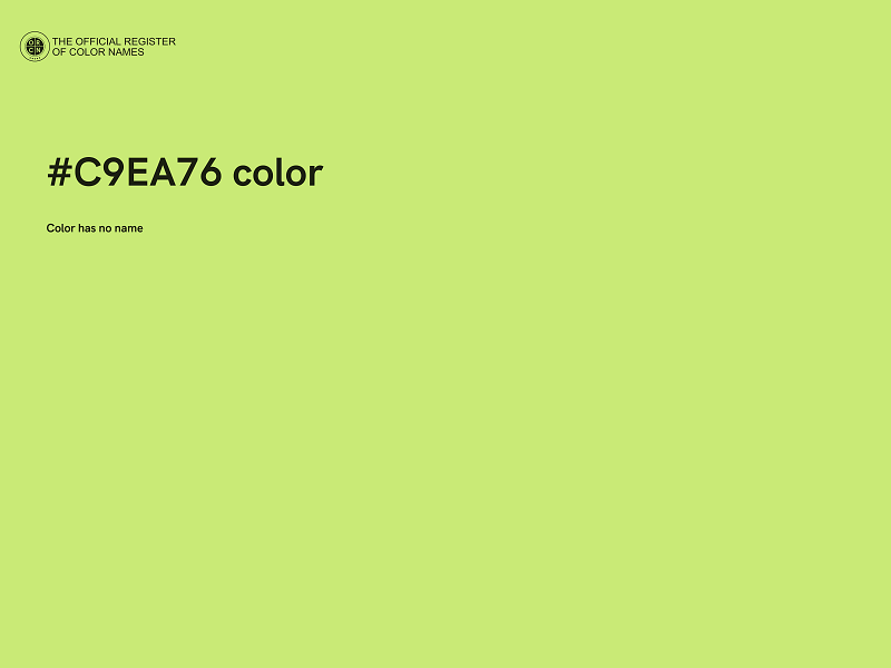 #C9EA76 color image