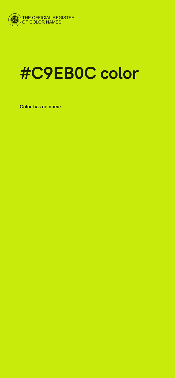 #C9EB0C color image