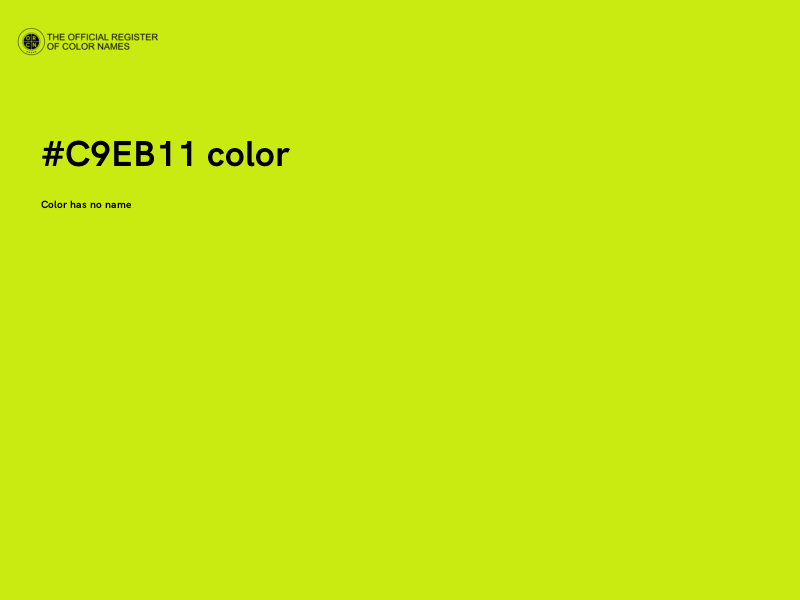 #C9EB11 color image