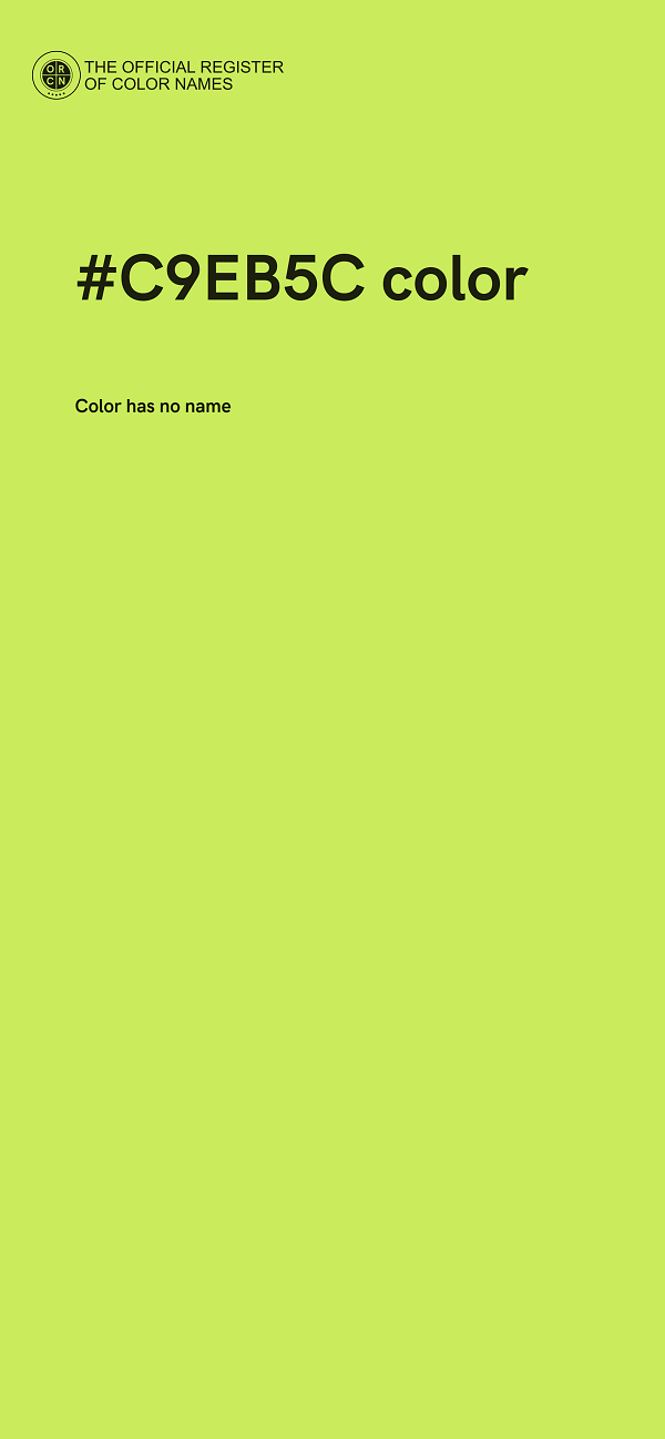 #C9EB5C color image
