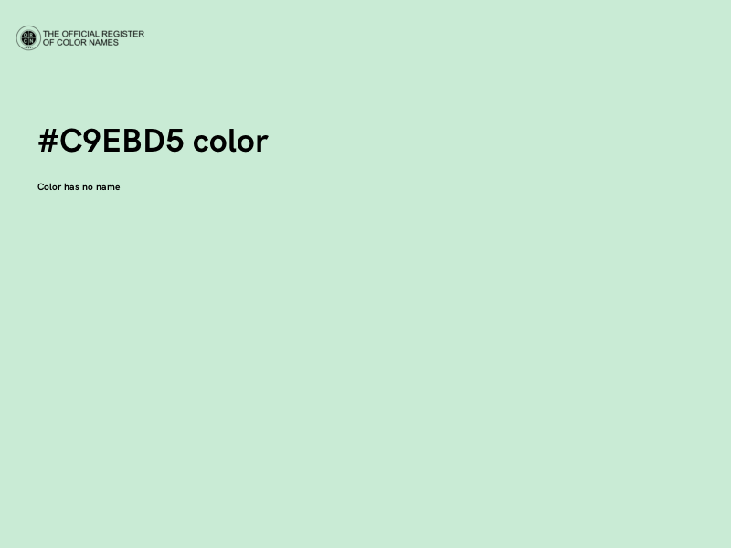 #C9EBD5 color image