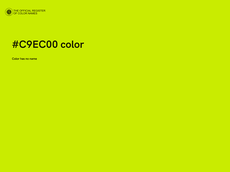 #C9EC00 color image
