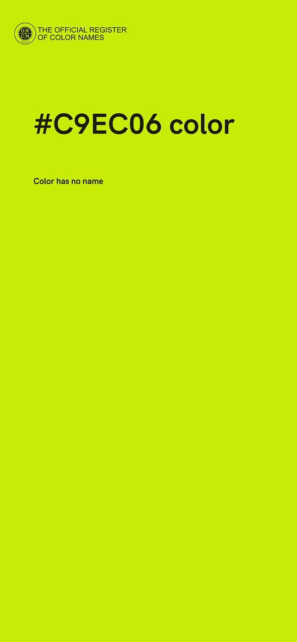 #C9EC06 color image