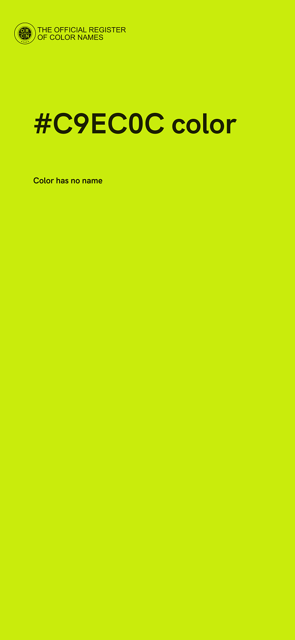 #C9EC0C color image