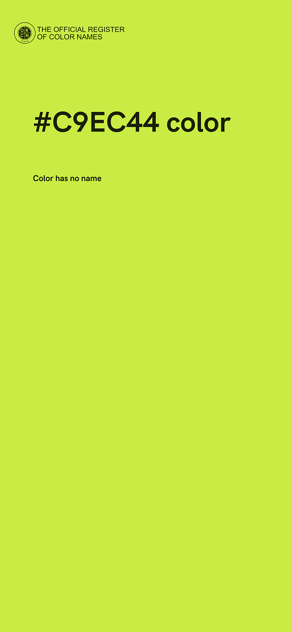 #C9EC44 color image