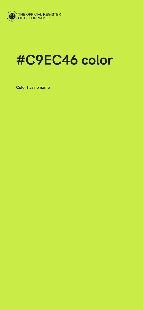 #C9EC46 color image