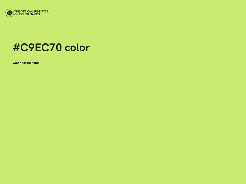 #C9EC70 color image