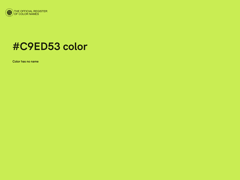 #C9ED53 color image