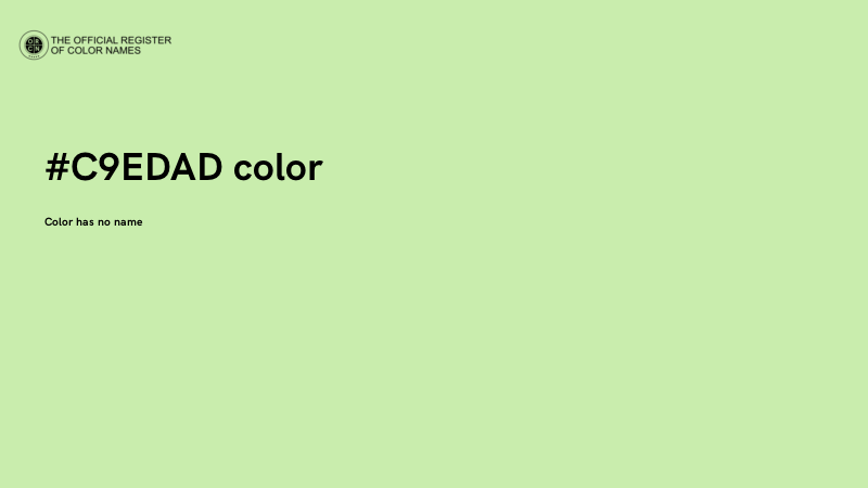 #C9EDAD color image