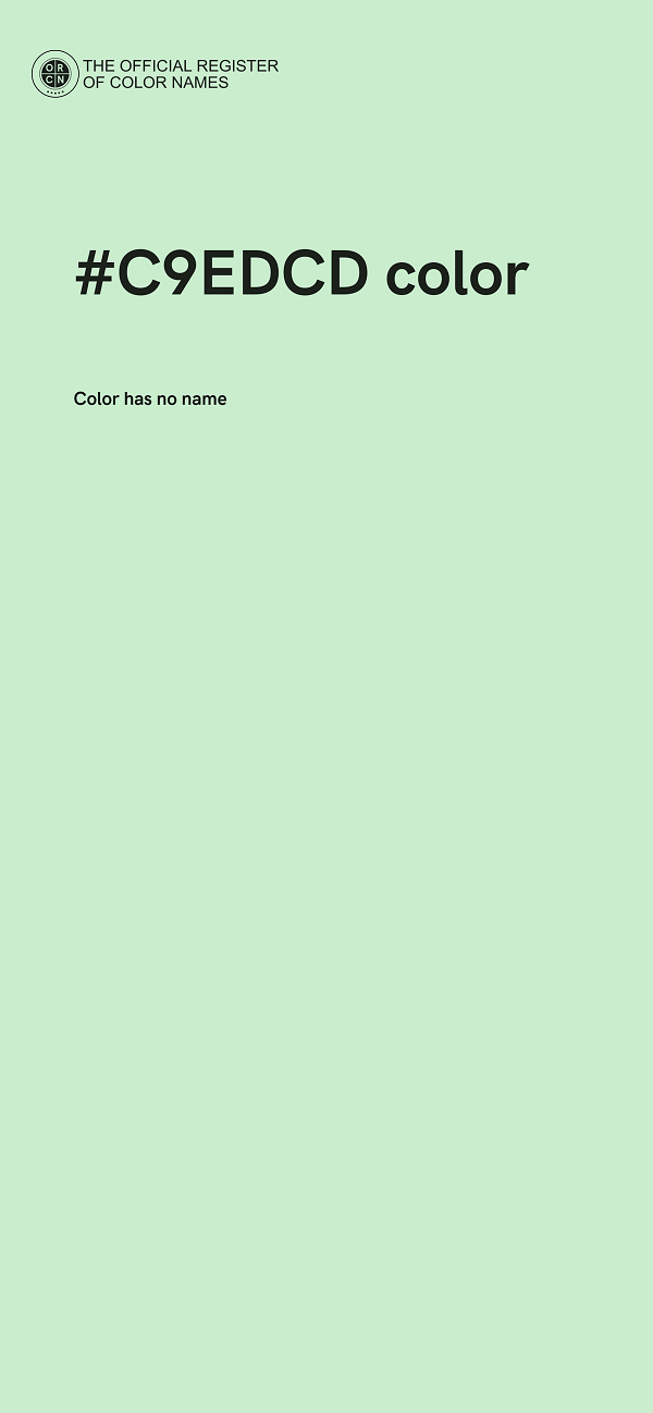 #C9EDCD color image