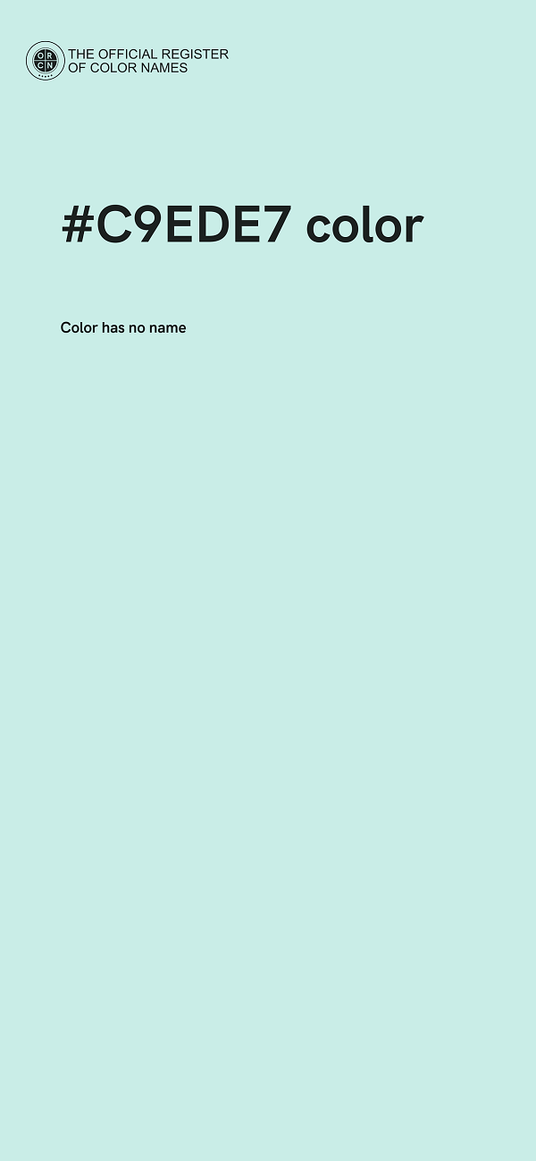 #C9EDE7 color image