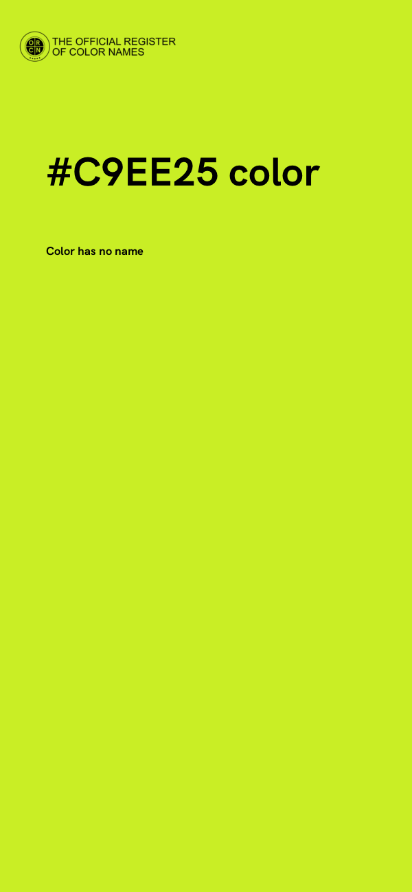 #C9EE25 color image