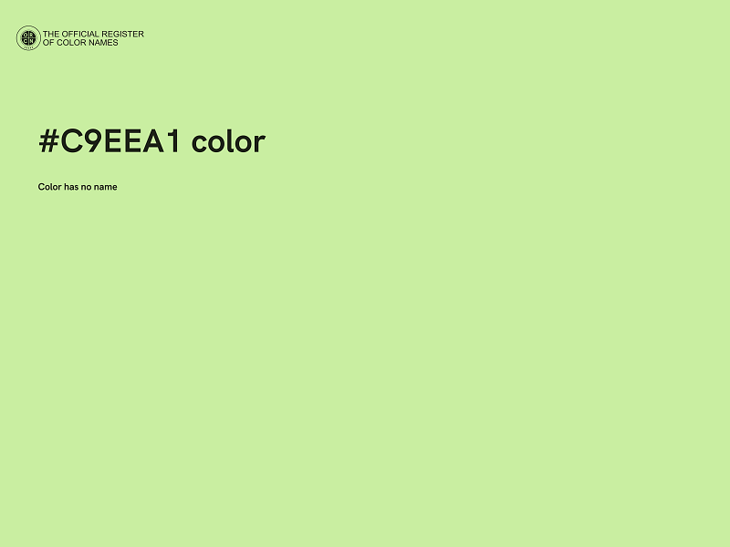 #C9EEA1 color image