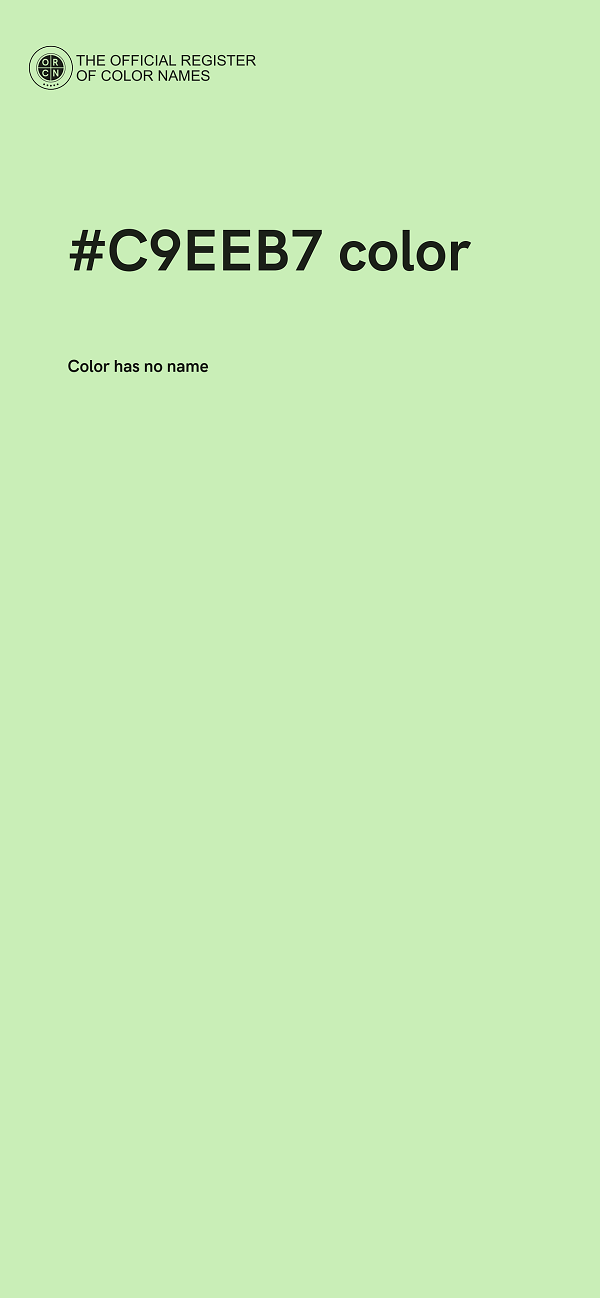 #C9EEB7 color image