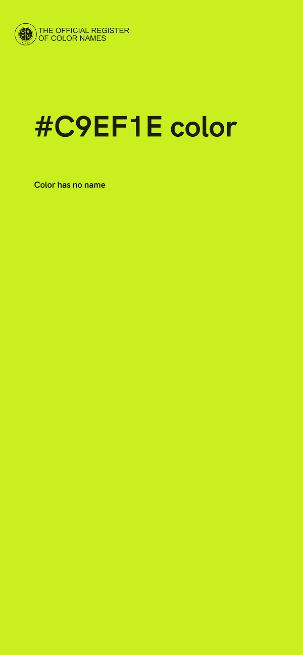 #C9EF1E color image