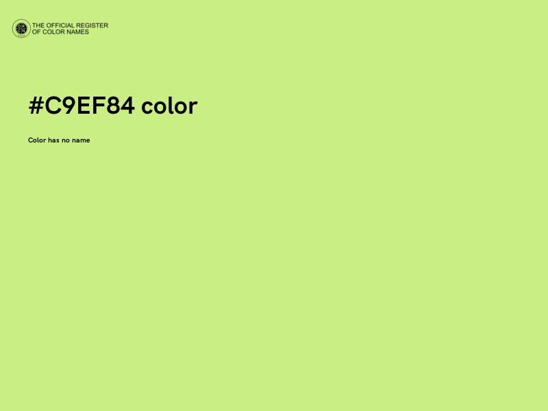 #C9EF84 color image
