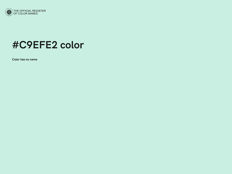 #C9EFE2 color image