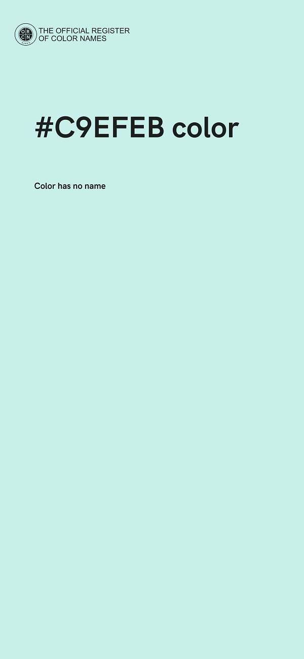 #C9EFEB color image