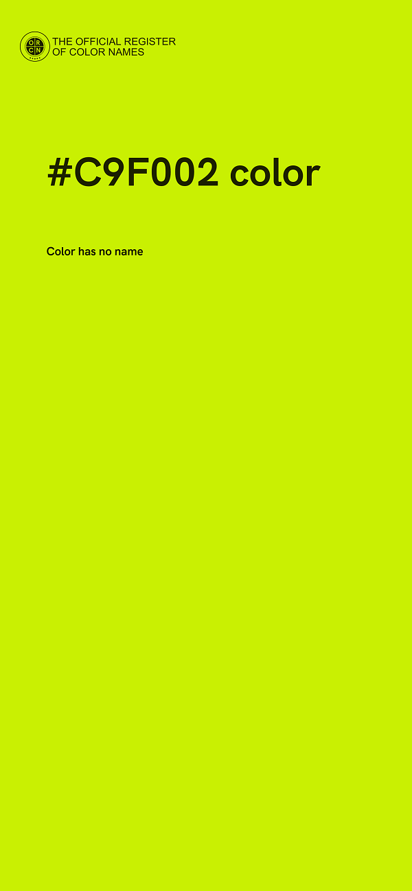 #C9F002 color image