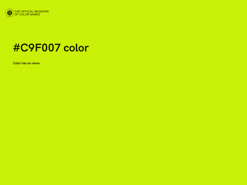 #C9F007 color image