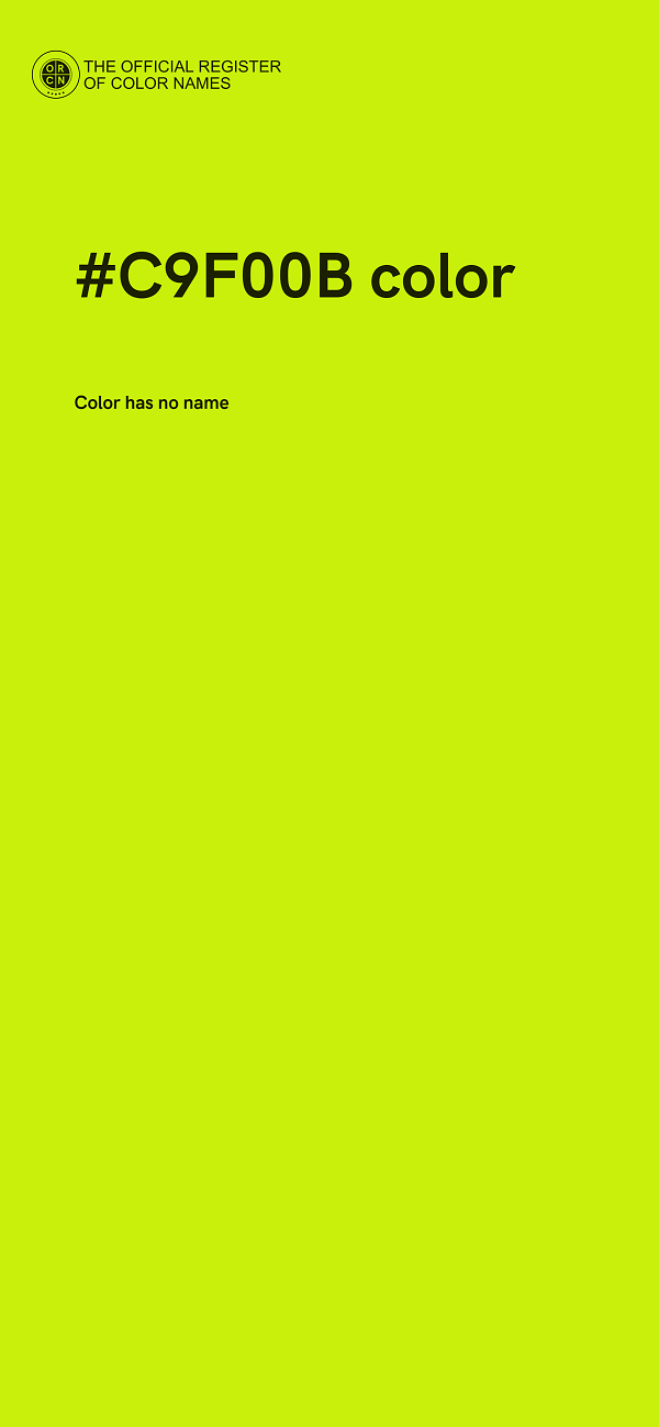 #C9F00B color image