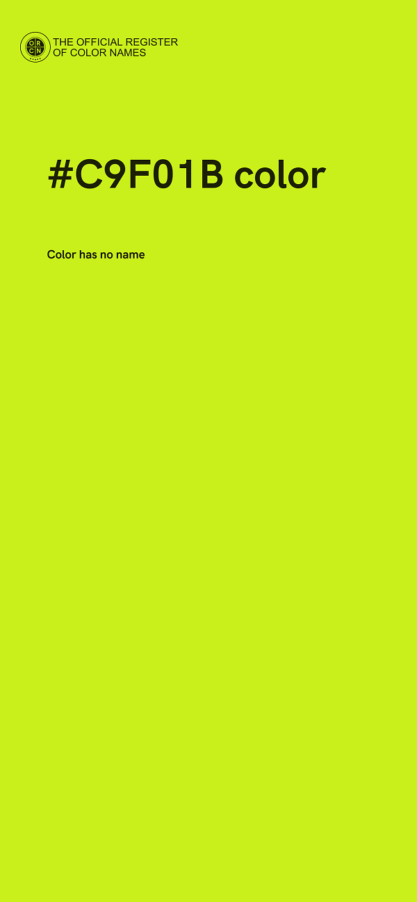 #C9F01B color image
