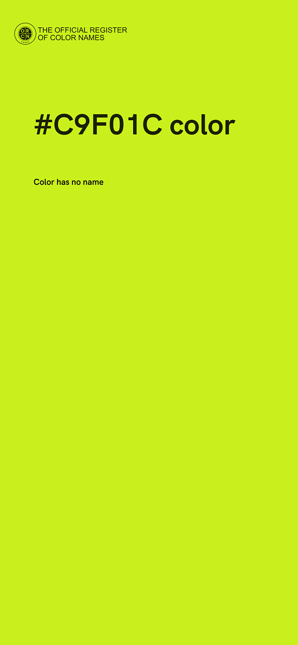 #C9F01C color image