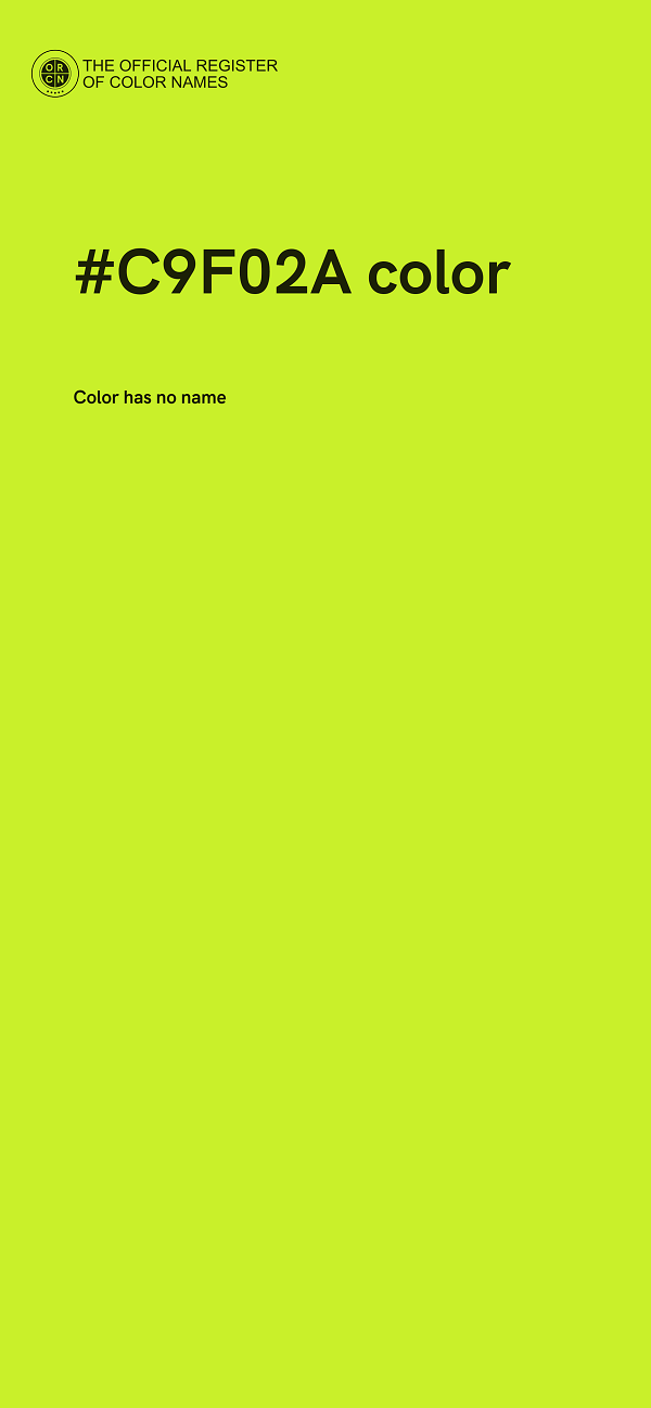 #C9F02A color image