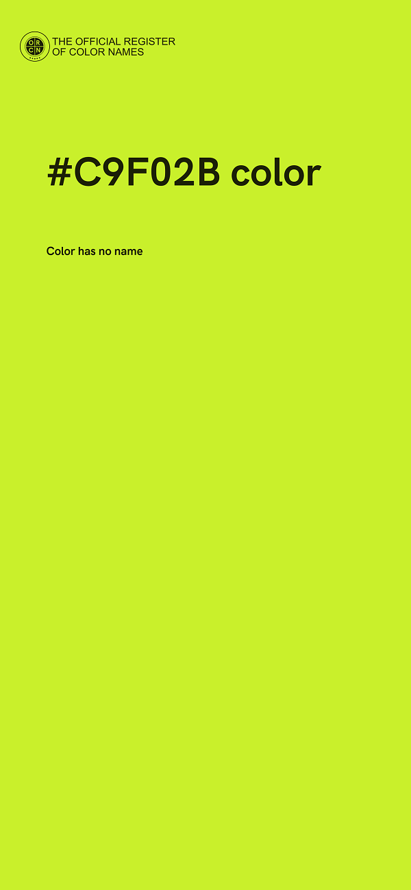 #C9F02B color image