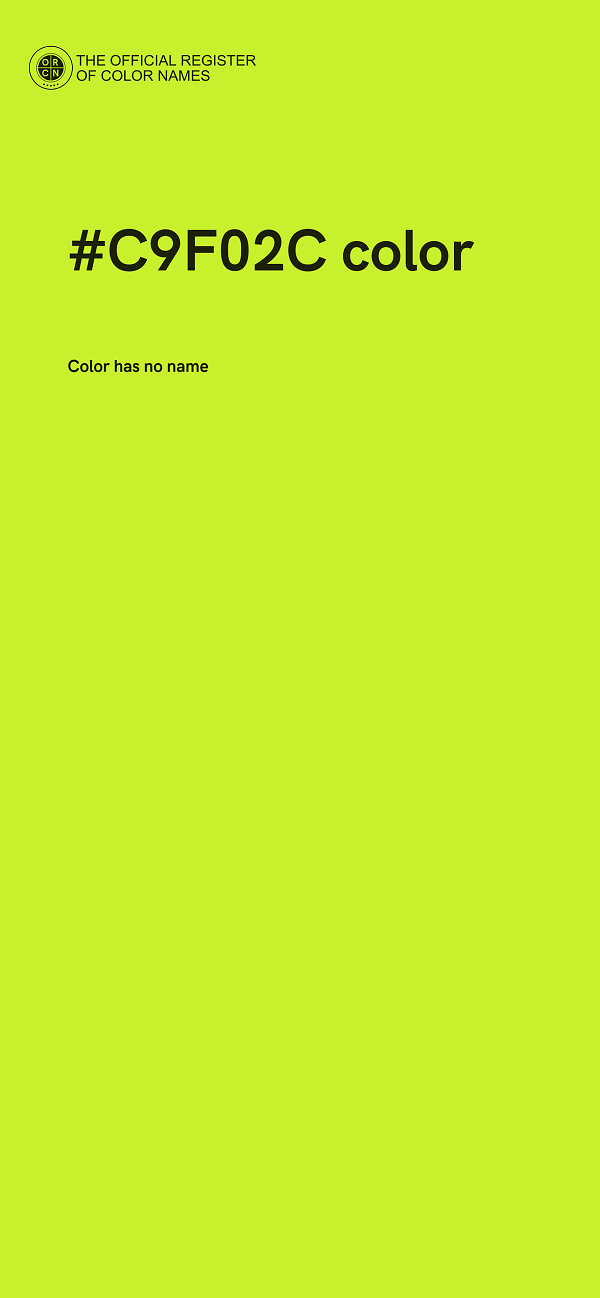 #C9F02C color image