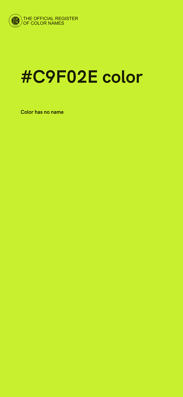 #C9F02E color image