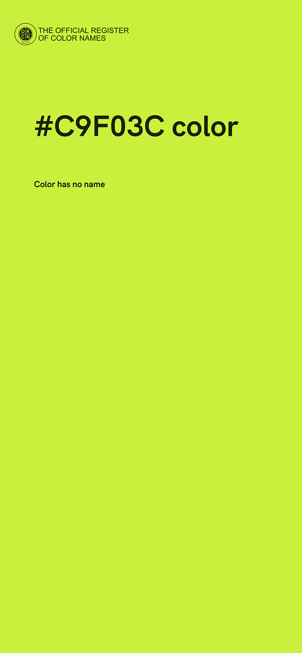 #C9F03C color image