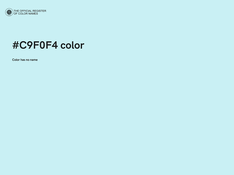 #C9F0F4 color image