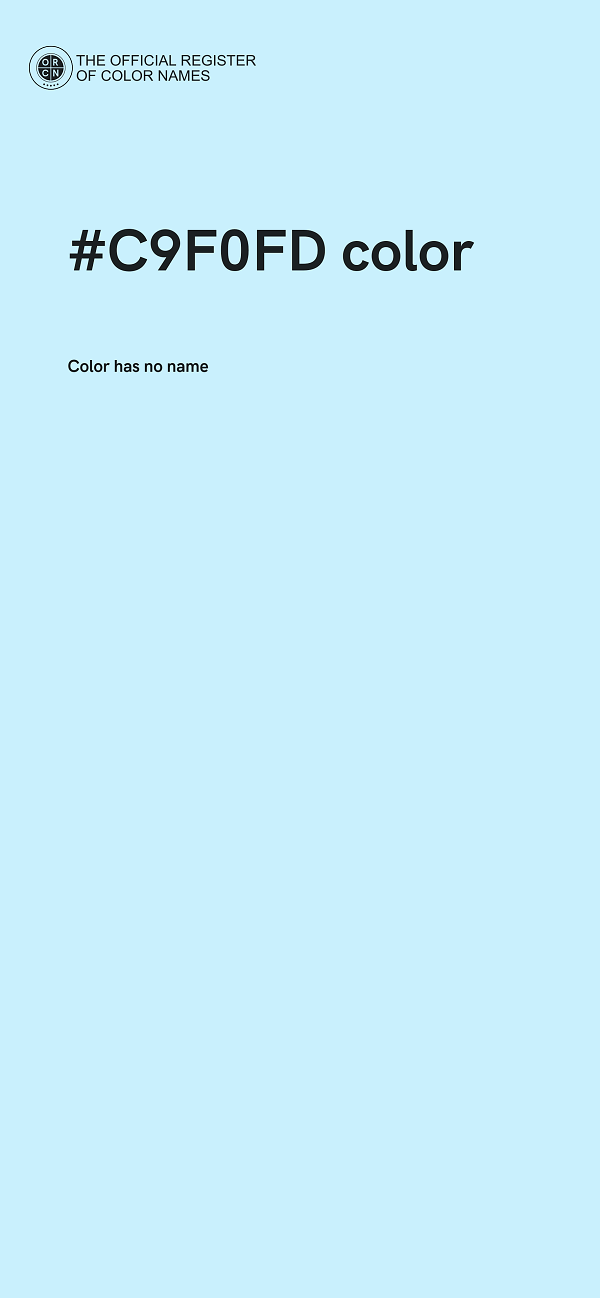 #C9F0FD color image