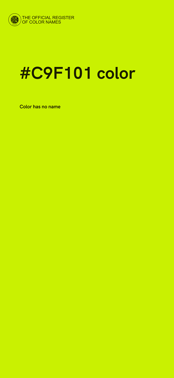 #C9F101 color image