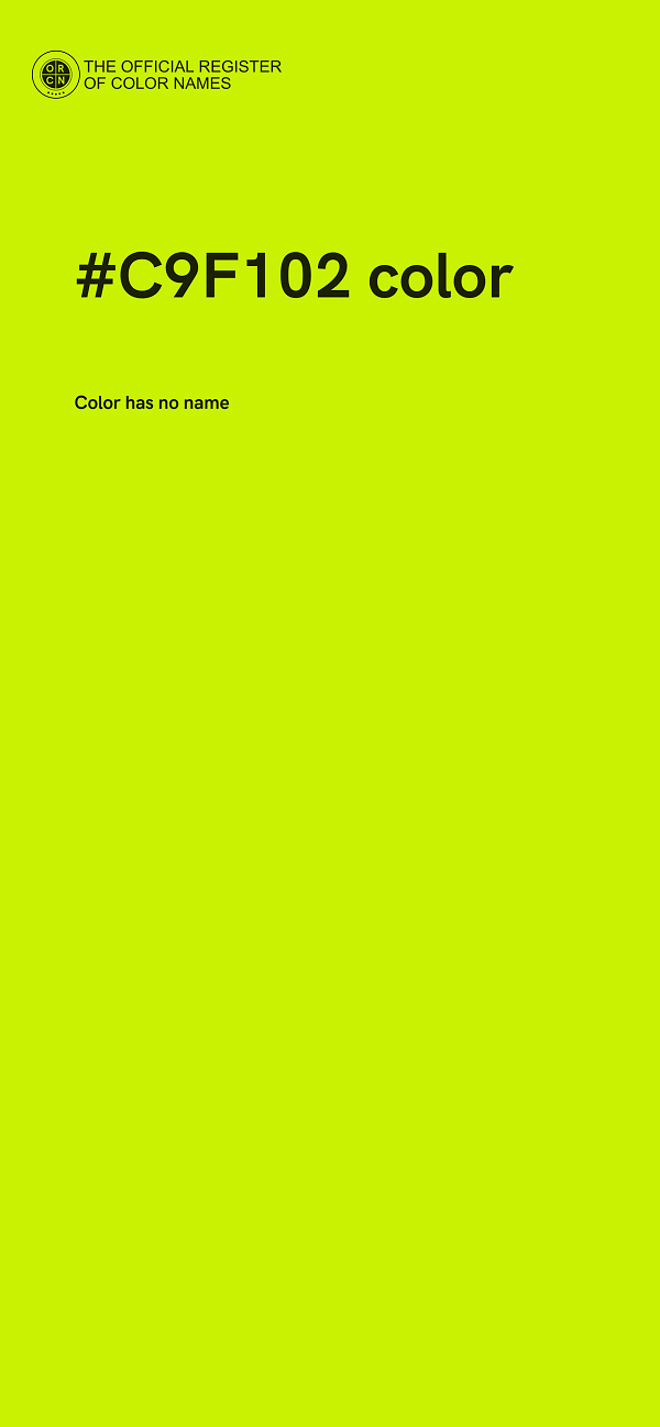 #C9F102 color image
