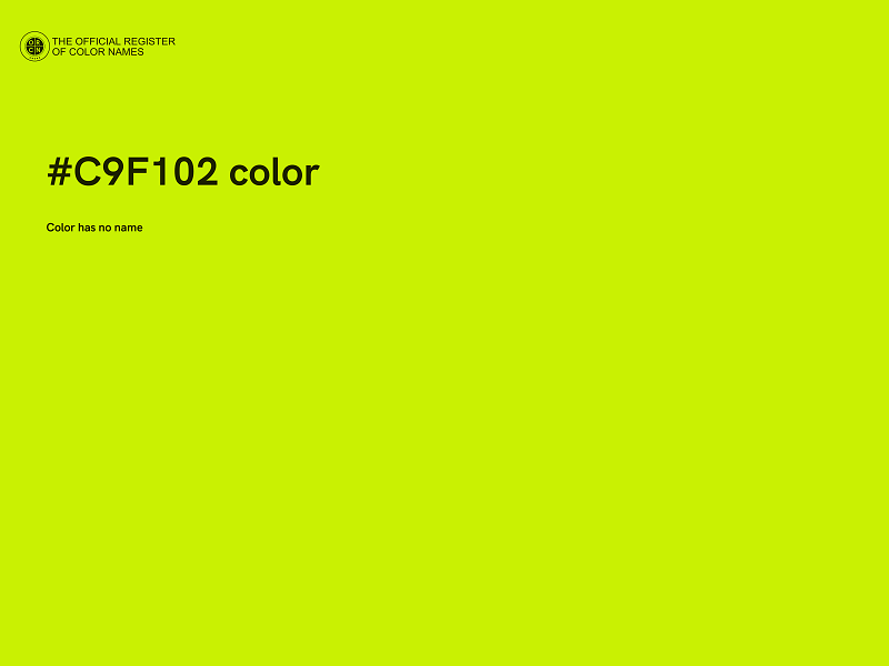 #C9F102 color image