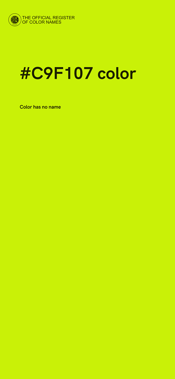 #C9F107 color image