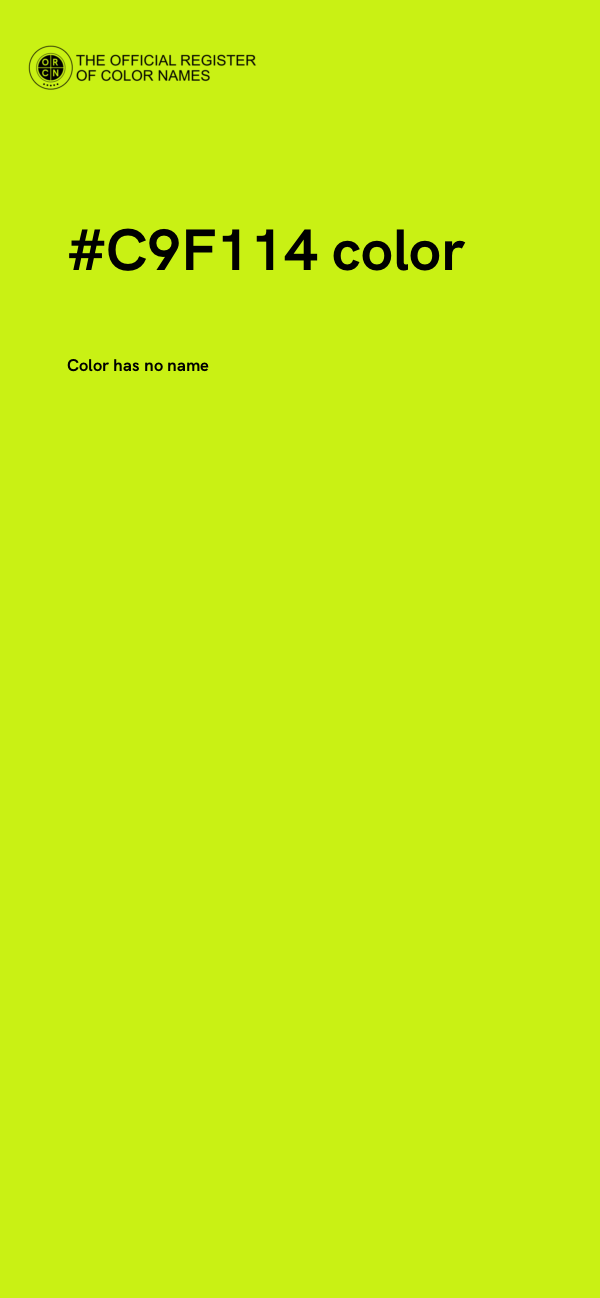 #C9F114 color image