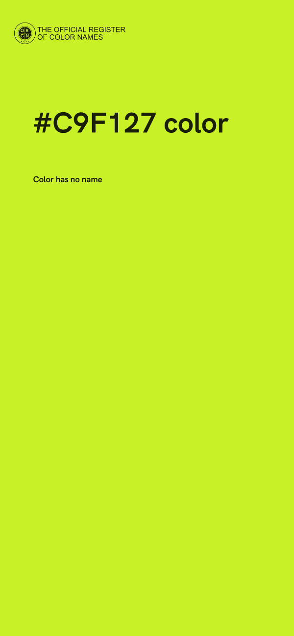 #C9F127 color image