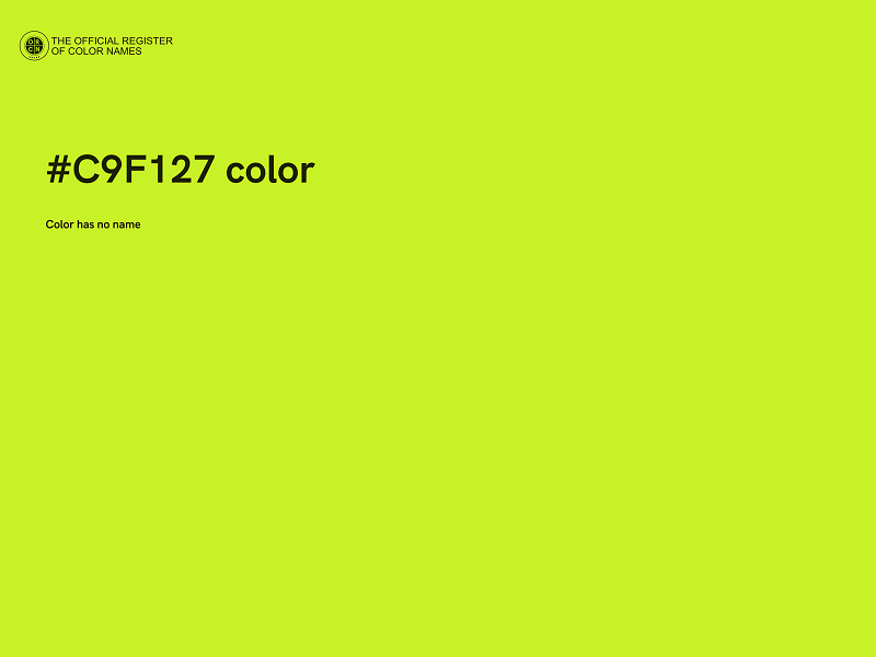 #C9F127 color image